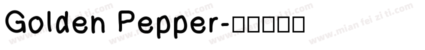 Golden Pepper字体转换